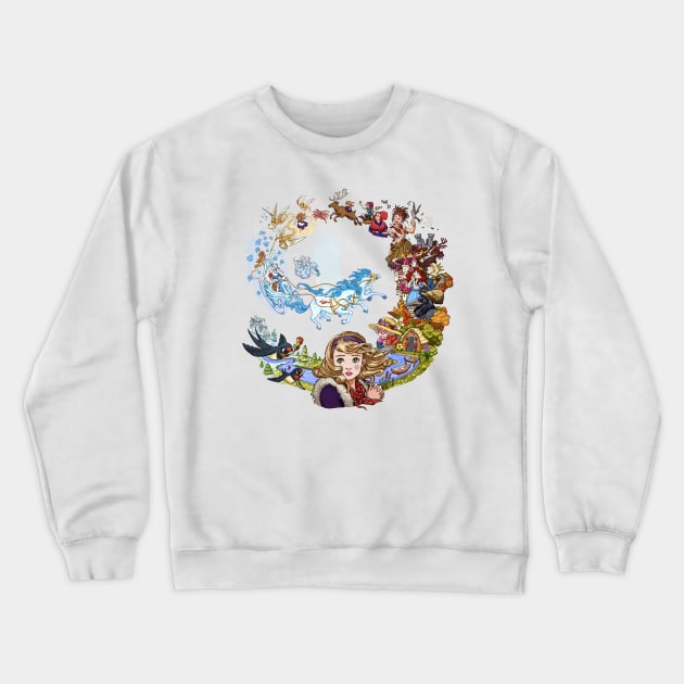 Snow Queen Crewneck Sweatshirt by illumillu